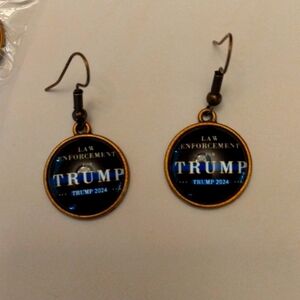 Law enforcement for Trump earrings